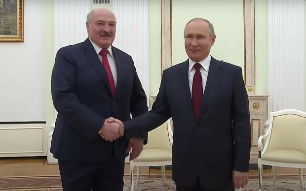 Володимир Путін і Олександр Лукашенко. Фото: скріншот YouTube-відео
