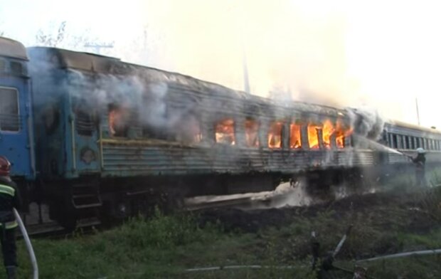 Пожар в поезде, фото иллюстративное: youtube.com