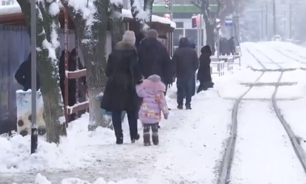 Зима в Украине. Фото: скриншот YouTube-видео